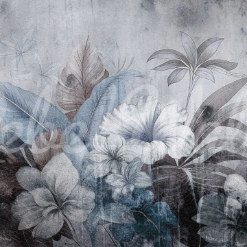 Fototapet, Vintage Garland, Blue, Rebel Walls - Img 2