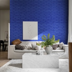 Fototapet, Wall of Bricks, Cobalt, Rebel Walls