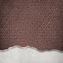 Fototapet, Well-Worn Brick Wall, Red, Rebel Walls - Img 2