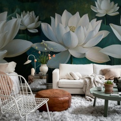 Fototapet, White Lotus, Day, Rebel Walls
