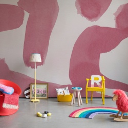 Fototapet, Wiggle Shapes, Pink, Rebel Walls - Img 3
