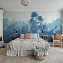 Fototapet, Wood, Blue, Rebel Walls - Img 3