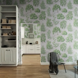 Fototapet, Yggdrasil Forest, Light Green, Rebel Walls