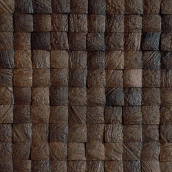 Panou decorativ 3D, Coconut, Mbaru Niang Espresso, 6 placi 42x42cm, 1.05 mp