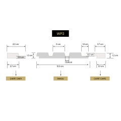 Panou decorativ 3D, model Riflaj WP2 NEW - 12.2x1.2x270 cm - Img 2