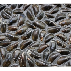 Panou decorativ 3D, Scoici, Dutch Dyke Black, 100x100 cm - Img 2