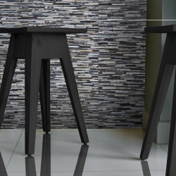 Panou decorativ 3D, Tec, Besar Black & White, 6 placi 42x42cm, 1.05 mp - Img 2