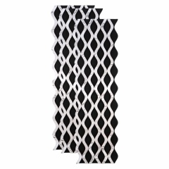 Panou riflaj acustic decorativ, MDF si pasla, AC53, 240x30x1.8cm, Alb - Img 3