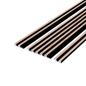 Panou riflaj decorativ 3D din polimer rigid, model Moon Light- 12.2x1.2x270 cm - Img 1