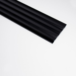 Panou riflaj decorativ 3D Onda, Negru, 11.2x1.3x270 cm - Img 3