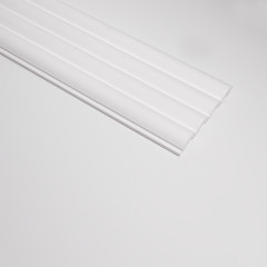 Panou riflat 3D Luna, Alb, 270x12 cm, Lamelio - Img 3