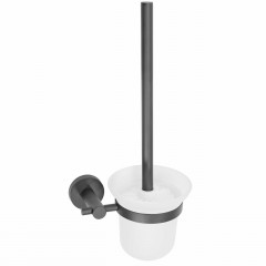 Perie WC Rea 322234A design rotund finisaj gri mat - Img 1