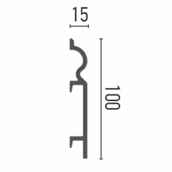 Plinta polimer rigid HCR513-10x1.5x200 cm - Img 2