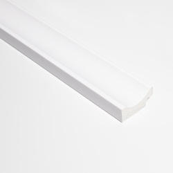 Profil dreapta pentru riflaj decorativ 3D Onda, Alb, 3.2x1.3x270 cm