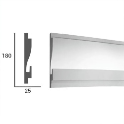 Profil scafa LED KD404 - 18x2.5x115 cm - Img 2