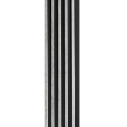 Profil stanga pentru riflaj decorativ 3D Asti, Silver, 5.2x1.2x270 cm