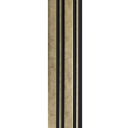 Profil stanga pentru riflaj decorativ 3D Milo, Auriu, 4.2x1.2x270 cm