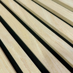 Riflaj decorativ MDF, Light Oak, fonoabsorbant, 28x2.1x270 cm - Img 3