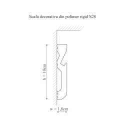 Scafa polimer rigid, Manavi, S28-10x1.8x200 cm - Img 2