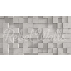 Tapet Boxes, Gray, Rebel Walls - Img 2