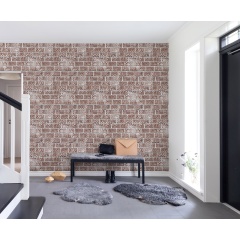 Tapet Decorated Bricks, Red, Rebel Walls - Img 3