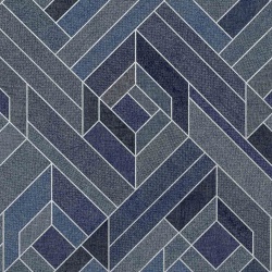 Tapet Hexagonal, Ultramarine, Coordonne, 5mp / rola - Img 2