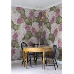 Tapet Hydrangea, Pink, Rebel Walls - Img 1