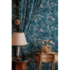 Tapet lavabil Birds Prosperity, Sapphire, Coordonne 5mp / rola - Img 1