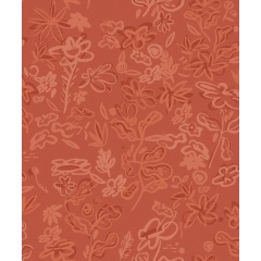 Tapet lavabil Crazy Flowers, Red, TresTintas 5mp / rola - Img 2