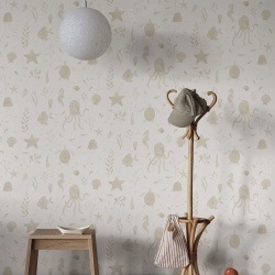 Tapet lavabil, Della, Beige, Sandberg, 5.3mp / rola