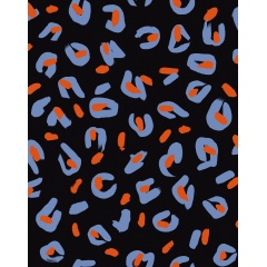 Tapet lavabil Funky Leopard, Black, TresTintas 5mp / rola - Img 2