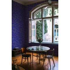 Tapet lavabil Moire Screen, Blue, TresTintas 5mp / rola - Img 1