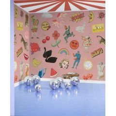 Tapet Patches, Pink, Rebel Walls - Img 3