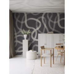 Tapet Serpentine, Graphite, Rebel Walls - Img 3