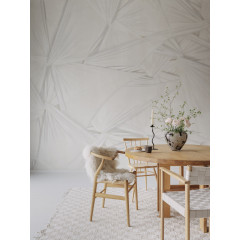 Tapet Silk Shadows, White, Rebel Walls - Img 1
