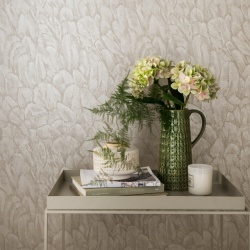 Tapet, Tranquil, Pearl Cream Luxury Feather, 1838 Wallcoverings, 5.3mp / rola