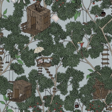 Tapet Treehouse, Summer, Rebel Walls - Img 2