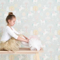Tapet True Unicorns, Grey, Majvillan