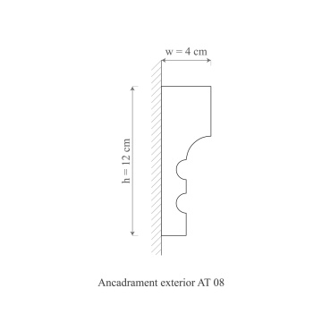 Ancadrament exterior AT08A-12x4x200cm - Img 2