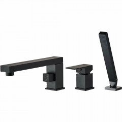 Baterie pe cada negru Rea Glen si set de dus inclus 3 piese - Img 2