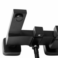 Baterie pentru cada cu set de dus Rea Fenix negru mat - Img 3