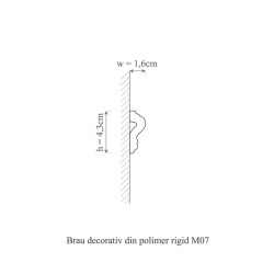 Brau polimer rigid, Allegria, M7 - 4.3x1.6x200 cm - Img 2