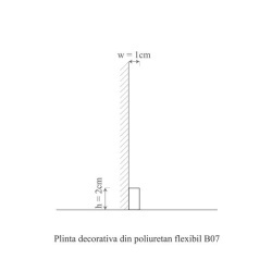 Cornisa polimer rigid, Manavi, B7-2x1x200 cm - Img 2