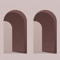 Fototapet, Arch, Pink, Rebel Walls - Img 6