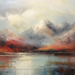 Fototapet Artistic Montagne et Ciel Paysage Rêve MP112