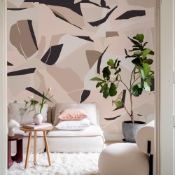 Fototapet, Artsy Forms, Pink, Rebel Walls - Img 3