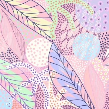 Fototapet, Artsy Leafs, Pink, Rebel Walls - Img 2