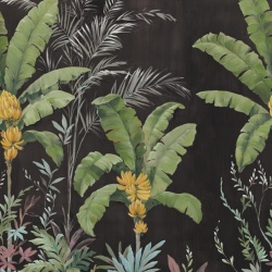 Fototapet, Banana Tree Jungle, Black, Rebel Walls - Img 2
