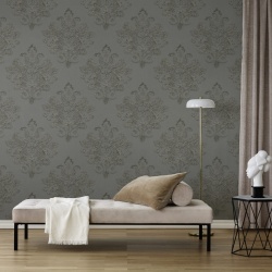 Fototapet, Baroque Pearl, Gray, Rebel Walls