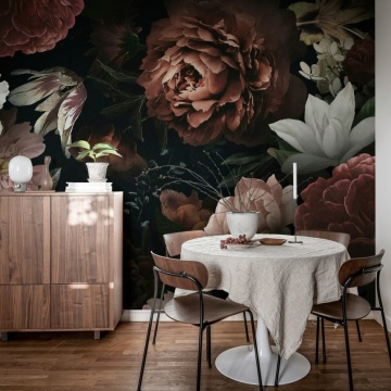Fototapet, Bloomy Bouquet, Black, Rebel Walls - Img 3